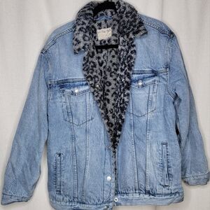 Free People Wild Ones Sherpa Trucker Jacket